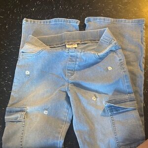 Cat & Jack Light Blue Embroidered Girls Jeans